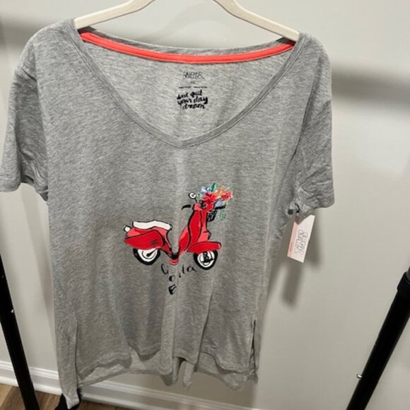 Gray Scooter Night Top - Picture 1 of 6